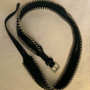 Zara Black leather belt